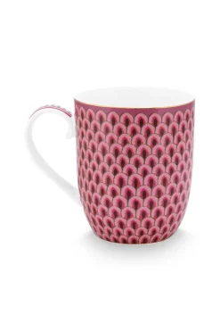Flower Festival Tasse Klein Rot/Dunkelrosa