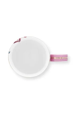 Flower Festival Tasse XL Dunkelrosa
