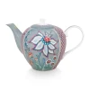 Flower Festival Teekanne Gross Hellblau