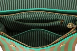 Frances Schultertasche Mittel Streifen Grün