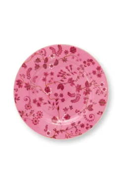 Gebäckteller Jolie Blumen Rosa 17cm