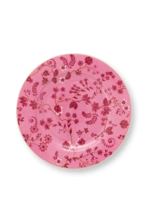 Gebäckteller Jolie Blumen Rosa 17cm