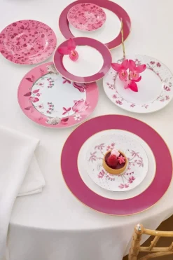 Gebäckteller Jolie Blumen Rosa 17cm