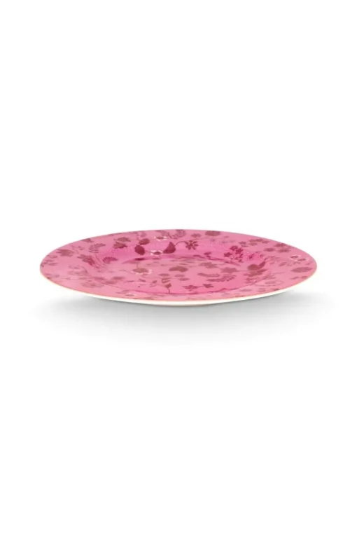 Gebäckteller Jolie Blumen Rosa 17cm