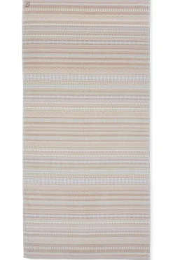Große Handtuch Geometric Print Sand 70x140cm
