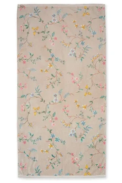 Große Handtuch Les Fleurs Khaki 70x140 cm