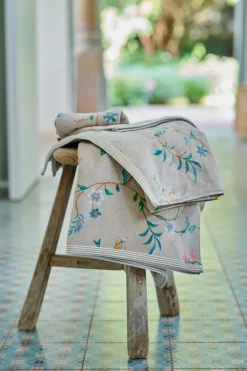 Gästehandtuch Set/3 Les Fleurs Khaki 30x50 cm
