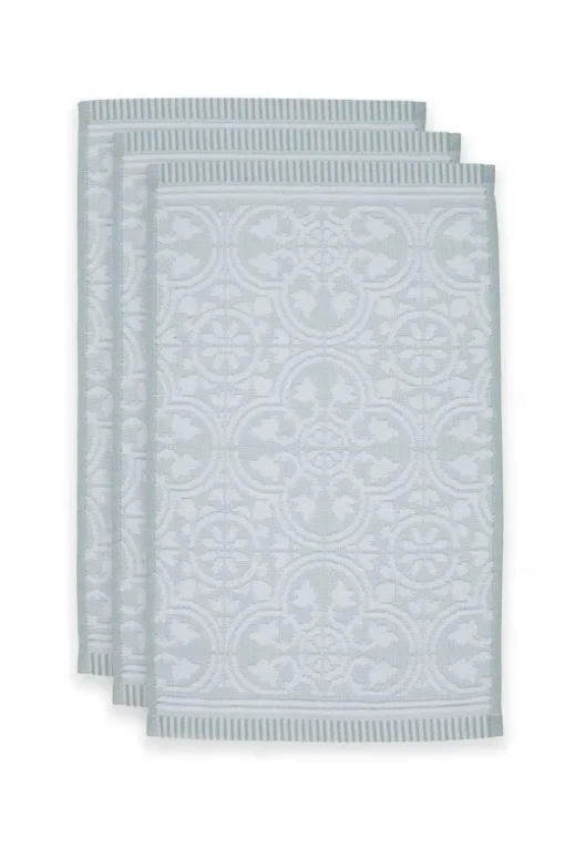 Gästehandtuch Set/3 Tile de Pip Hellblau 30x50 cm