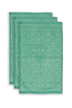 Gästehandtuch Set/3 Tile de Pip Grün 30x50 cm