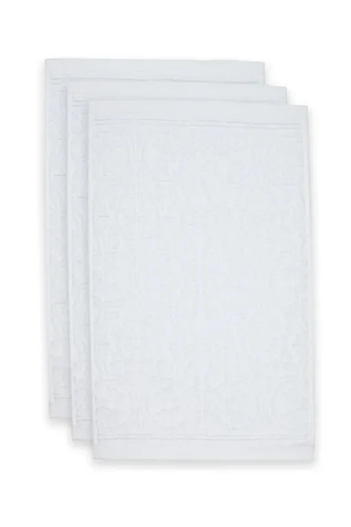 Gästehandtuch Set/3 Tile de Pip weiß 30x50 cm