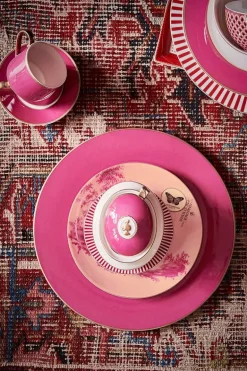 Heritage Gebäckteller Bemalt Rosa 18 cm