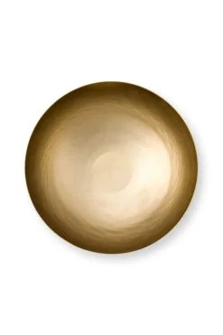 Hohe Schale Metall Matt Grün 23cm