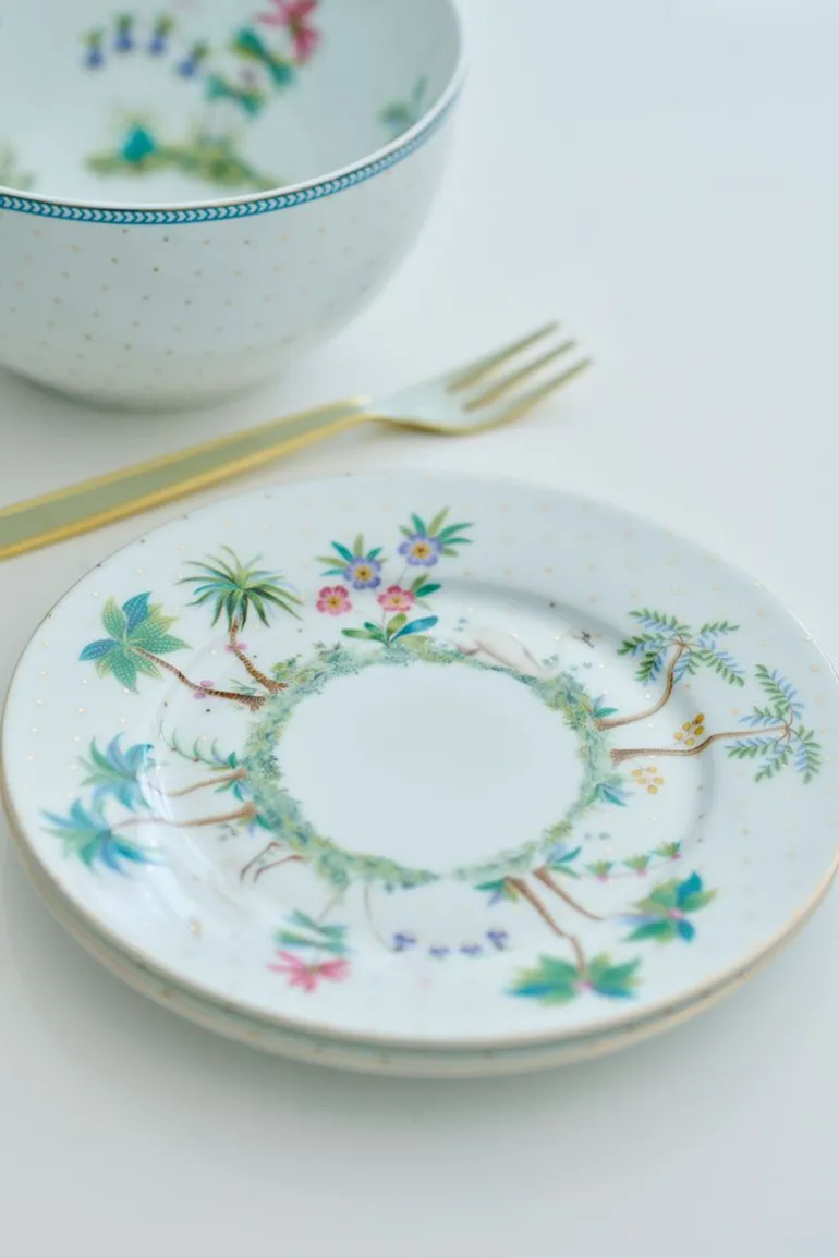 Jolie Gebäckteller Dots Gold 17 cm