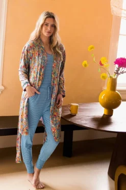 Kimono Tutti i Fiori Hellblau