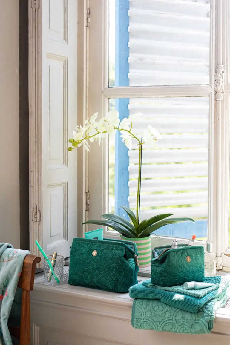 Kosmetiktasche Klein Quiltey Days Grün