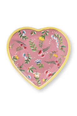 La Majorelle Set/2 Herz Form Teller Rosa