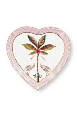 La Majorelle Set/2 Herz Form Teller Rosa
