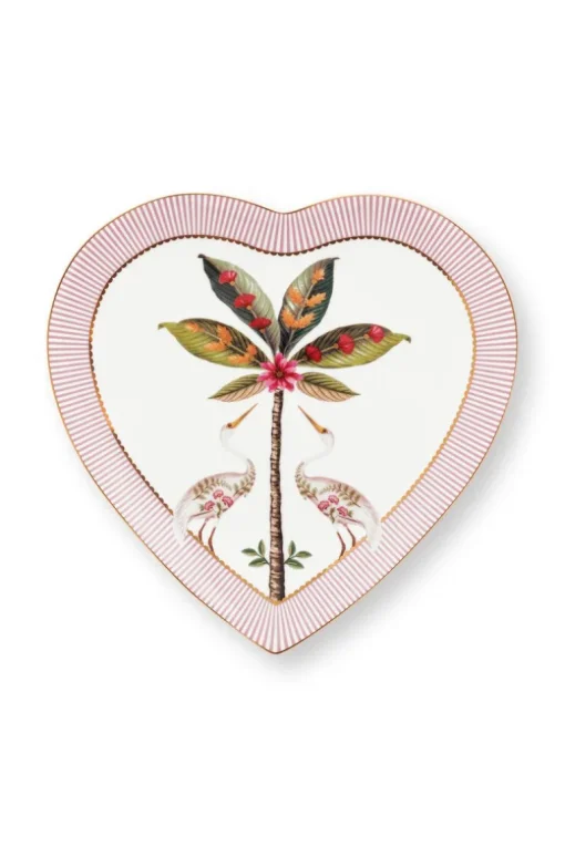 La Majorelle Set/2 Herz Form Teller Rosa