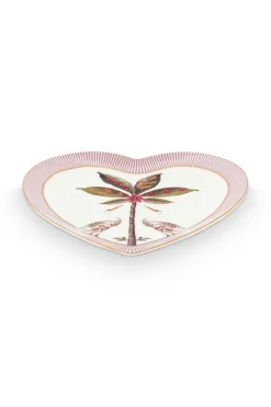 La Majorelle Set/2 Herz Form Teller Rosa