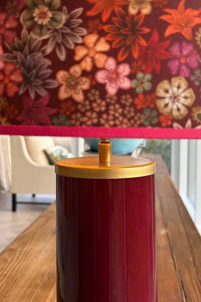 Lampenfuß by Pip Dunkelrot Klein