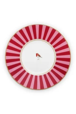 Love Birds Cappuccino Tasse & Untertasse Rot/Rosa