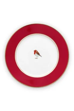 Love Birds Gebäckteller Rot 17 cm