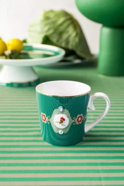 Love Birds Tasse Gross Grün