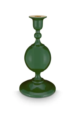 Metall Kerzenständer Sphäre Klein Grün 24cm