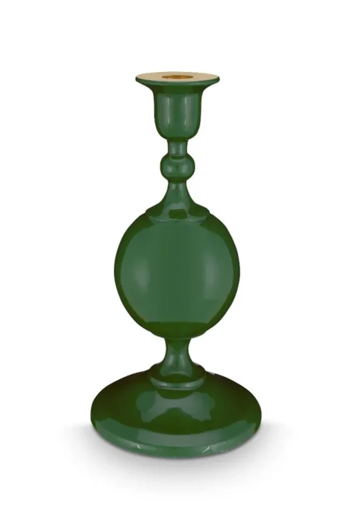 Metall Kerzenständer Sphäre Klein Grün 24cm