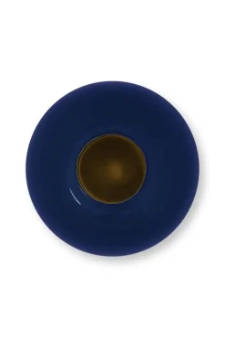 Metall Vase Dunkelblau 23 cm