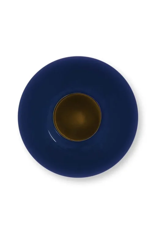 Metall Vase Dunkelblau 23 cm