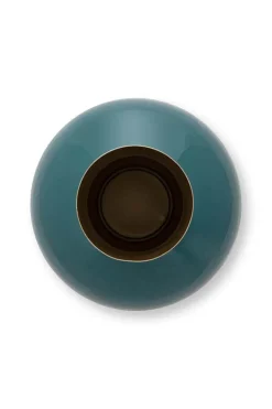Metall Vase Dunkelgrün 40cm