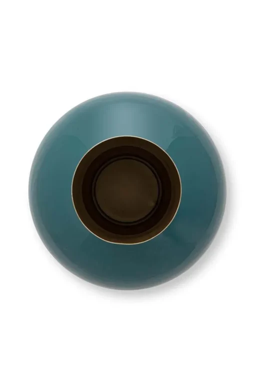 Metall Vase Dunkelgrün 40cm