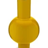 Metall Vase Gelb 40cm