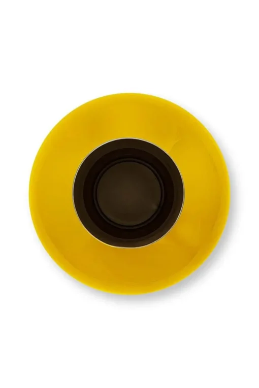 Metall Vase Gelb 40cm