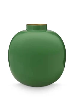 Metall Vase Grün 23cm