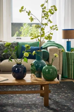 Metall Vase Grün 23cm