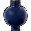 Metall Vase Gross Königsblau 42cm