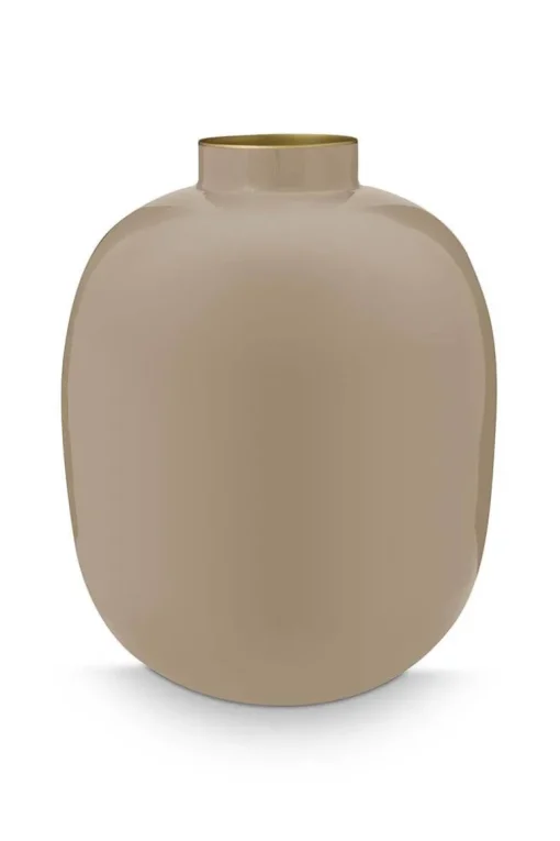 Metall Vase Khaki 32cm