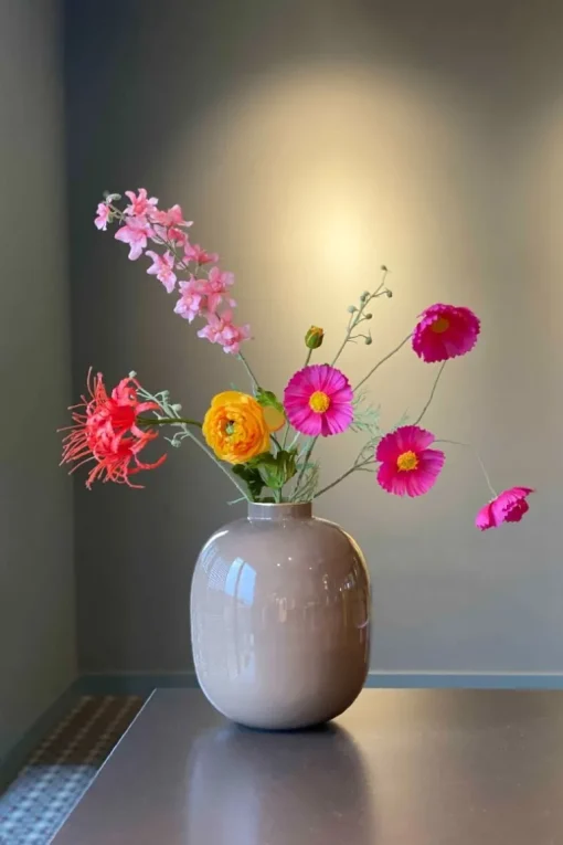 Metall Vase Khaki 32cm