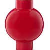 Metall Vase Klein Rot 24cm