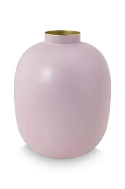 Metall Vase Matte Lila 32cm