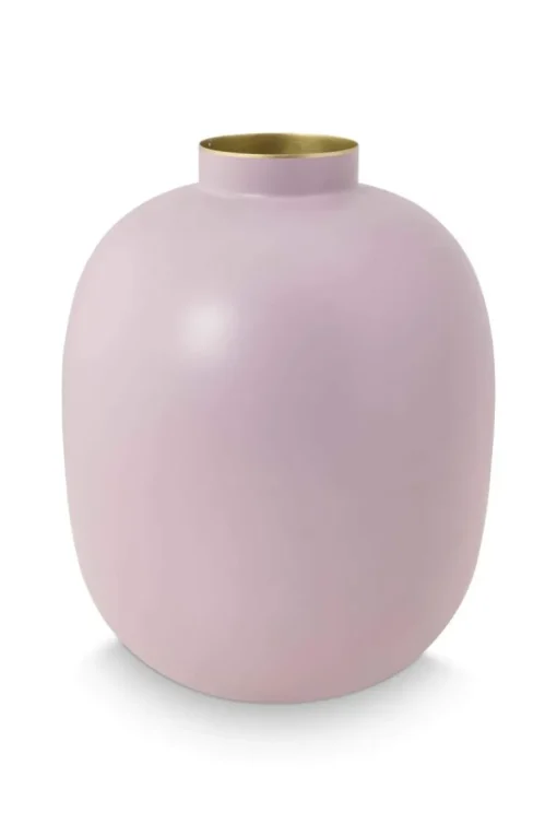 Metall Vase Matte Lila 32cm