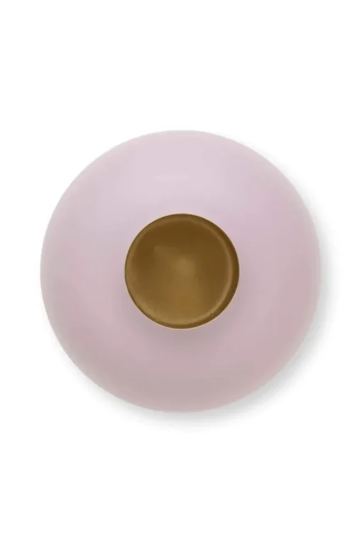 Metall Vase Matte Lila 32cm