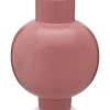 Metall Vase Rosa 42cm