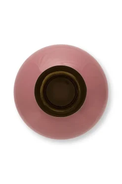 Metall Vase Rosa 42cm