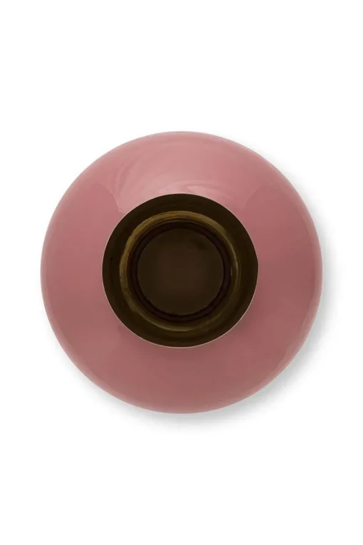 Metall Vase Rosa 42cm