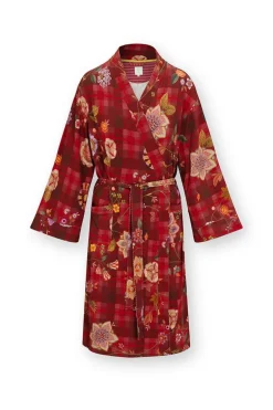 Naomi Kimono Flores Felices Rot