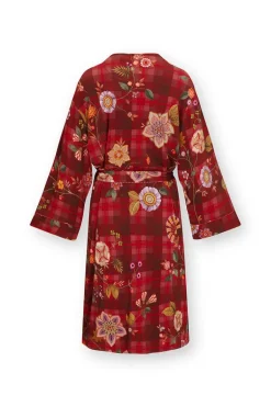 Naomi Kimono Flores Felices Rot