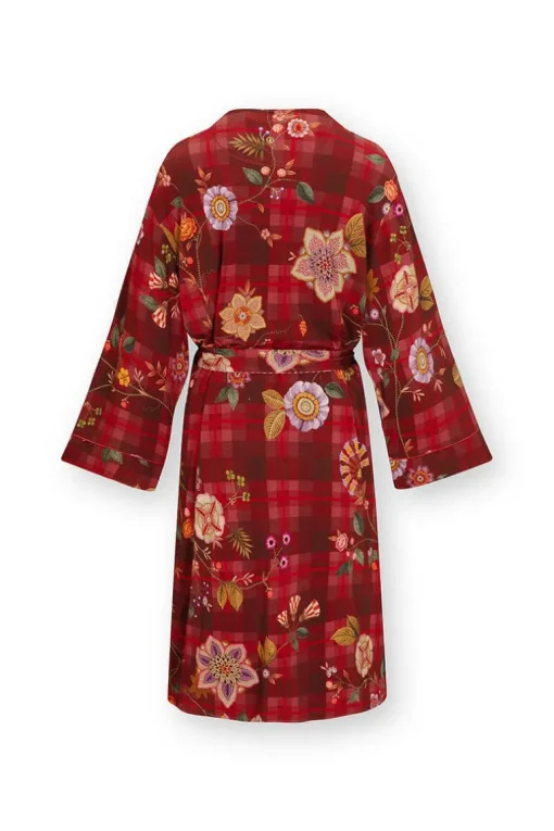 Naomi Kimono Flores Felices Rot
